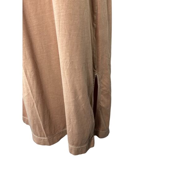 Old Navy Mauve Crewneck Sleeveless T-Shirt Dress Women's Sz Medium Splits - Picture 2 of 6